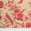 Japan Brocade, strawberry and beige