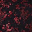 Brocade large Sakura, black and red