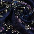 Brocade bouquet, dark blue