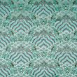 Brocade fabric heaven, mint