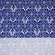 Block print fabric for medieval clothing from 100% linen © Sartor Bohemia