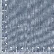 Linen cotton twill fabric, white and blue