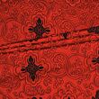 Brocade water lily, black and red