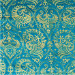 Blue and gold brocade fabric for medieval clothing from 100% silk © Sartor Bohemia