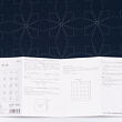 Hana-Fukin sashiko sampler 33 x 33 cm TESSEN, indigo