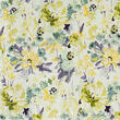 Lightweight poplin dress fabric, rayon blend, yellow floral print