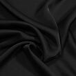 Rayon charmeuse satin, black