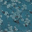 Brocade large Sakura, teal
