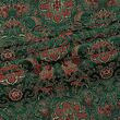 Brokat Chrysantheme, dark green