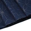 Sashiko fabric panel with eight patterns, indigo blue