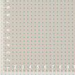 Cotton sashiko fabric with wash-out dot grid for hitomezashi, cream