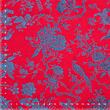 Japanese brocade, blue-red
