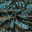 Japanese brocade, light blue and brown