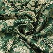 Brocade Tradition, dark green and gold
