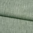 European linen fabric, army green-white, 100% linen, heavy