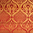 Red brocade fabric for medieval clothing from 100% silk © Sartor Bohemia