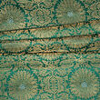Brocade Lucca, handwoven silk with gold, emerald