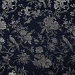 Japanese brocade, dark blue and silver