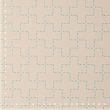 Sashiko fabric panel with eight patterns, cream