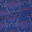 Brocade fabric heaven, blue and violet