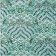 Brocade fabric heaven, mint