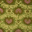 Brocade fabric Rococo, olive green