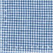 Lněné plátno, lehké, kostkované, modro-bílé