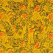 Brocade xxx, orange and violet and yellow
