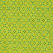 Noble brocade, turquoise and yellow