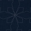 Hana-Fukin sashiko sampler 33 x 33 cm TESSEN, indigo