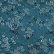 Brocade large Sakura, teal
