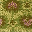 Brocade fabric Rococo, olive green