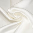 White satin silk fabric