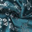 Brocade large Sakura, teal