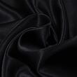 Heavy silk satin, black