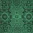 Brocade Ming, green and black