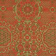 Brocade Ming, red and olive