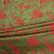 Japanese brocade, red and olive