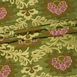 Brocade fabric Rococo, olive green