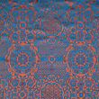 Brocade Ming, blue and orange