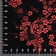 Brocade Sakura, black and red