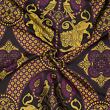 Black damask fabric for medieval clothing from silk wool © Sartor Bohemia