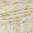 White and gold brocade fabric for medieval clothing from 100% silk © Sartor Bohemia