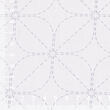 Sashiko předtištěná látka na Hana-Fukin 34 × 34 cm KAMON, bílá