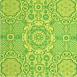 Brocade Ming, green and yellow