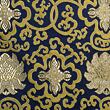 Brocade Water Lily, gold and dark blue, seconds
