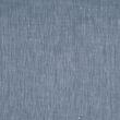 Linen cotton twill fabric, white and blue