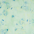 Cotton batiste dress fabric with floral print, light green