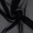 Black georgette silk fabric