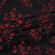 Brocade large Sakura, black and red